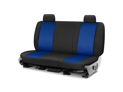 Covercraft Precision Fit Seat Covers Endura Custom Front Row Seat Covers; Blue/Black (97-03 F-150 w/ Bench Seat)