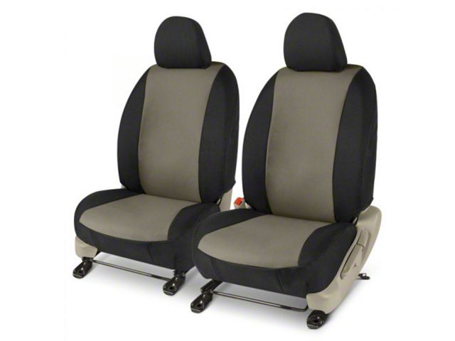 Covercraft Precision Fit Seat Covers Endura Custom Front Row Seat Covers; Charcoal/Black (97-03 F-150 w/ Bucket Seats)