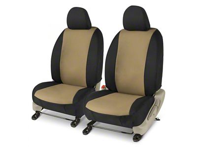 Covercraft Precision Fit Seat Covers Endura Custom Front Row Seat Covers; Tan/Black (04-08 F-150 w/ Bucket Seats)