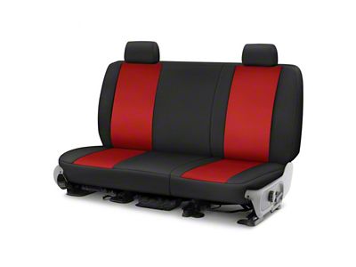 Covercraft Precision Fit Seat Covers Endura Custom Second Row Seat Cover; Red/Black (15-20 F-150 SuperCrew, Excluding Raptor)