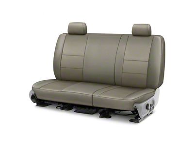 Covercraft Precision Fit Seat Covers Leatherette Custom Second Row Seat Cover; Light Gray (17-18 F-150 Raptor SuperCrew)