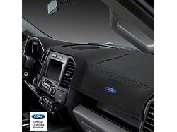 Covercraft Ltd Edition Custom Dash Cover with Ford Blue Oval Logo; Smoke (21-24 F-150)