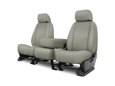 Covercraft Precision Fit Seat Covers Endura Custom Front Row Seat Covers; Silver (11-16 F-250 Super Duty w/ Bench Seat)