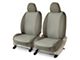 Covercraft Precision Fit Seat Covers Endura Custom Front Row Seat Covers; Silver/Charcoal (17-22 F-250 Super Duty w/ Bucket Seats)