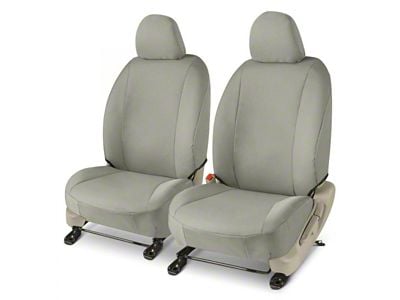 Covercraft Precision Fit Seat Covers Endura Custom Front Row Seat Covers; Silver (17-22 F-250 Super Duty w/ Bucket Seats)