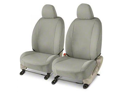 Covercraft Precision Fit Seat Covers Endura Custom Front Row Seat Covers; Silver (11-16 F-250 Super Duty w/ Bucket Seats)