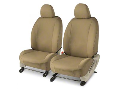 Covercraft Precision Fit Seat Covers Endura Custom Front Row Seat Covers; Tan (17-22 F-250 Super Duty w/ Bucket Seats)