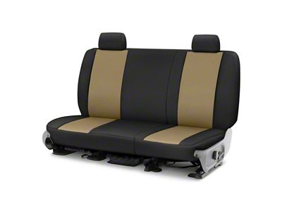 Covercraft Precision Fit Seat Covers Endura Custom Second Row Seat Cover; Tan/Black (19-22 F-250 Super Duty SuperCab)