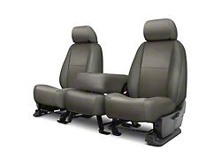 Covercraft Precision Fit Seat Covers Leatherette Custom Front Row Seat Covers; Stone (17-22 F-250 Super Duty w/ Bench Seat)