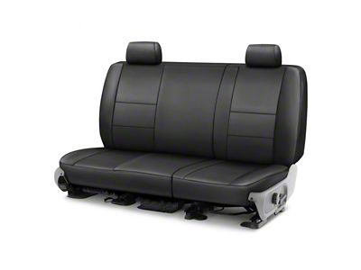 Covercraft Precision Fit Seat Covers Leatherette Custom Second Row Seat Cover; Black (19-22 F-250 Super Duty SuperCab)