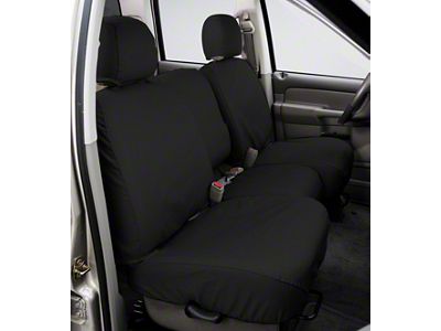 Covercraft Seat Saver Polycotton Custom Front Row Seat Covers; Charcoal (99-00 F-250 Super Duty w/ Bucket Seats)