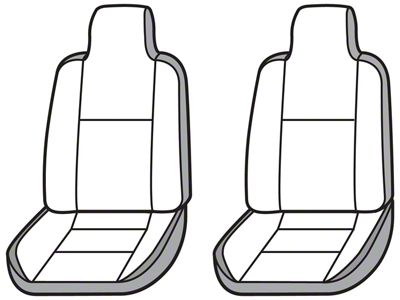 Covercraft Seat Saver Polycotton Custom Front Row Seat Covers; Taupe (08-10 F-250 Super Duty w/ Bucket Seats)