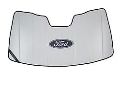 Covercraft UVS100 Heat Shield Custom Sunscreen with Black Ford Oval Logo; White (11-16 F-250 Super Duty)