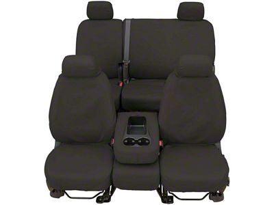 Covercraft Seat Saver Waterproof Polyester Custom Front Row Seat Covers; Gray (99-00 F-250 Super Duty w/ Bucket Seats)