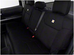 Covercraft Carhartt Super Dux PrecisionFit Custom Second Row Seat Cover; Black (23-24 F-350 Super Duty SuperCab)