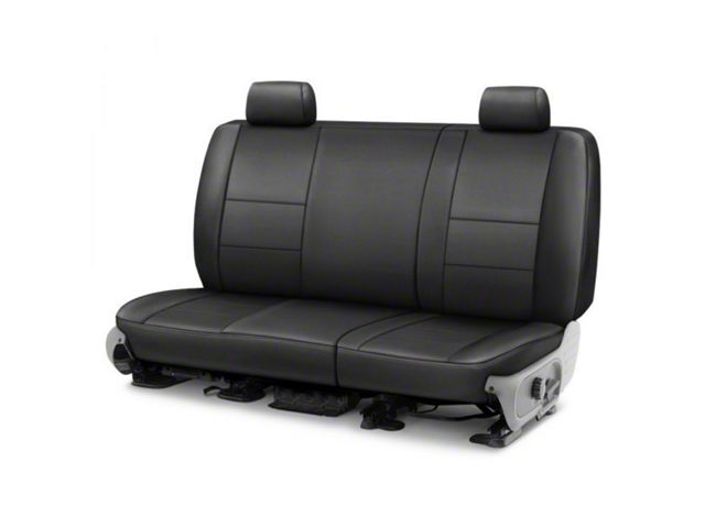 Covercraft Precision Fit Seat Covers Leatherette Custom Second Row Seat Cover; Black (11-16 F-350 Super Duty SuperCrew)