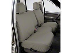 Covercraft Seat Saver Polycotton Custom Front Row Seat Covers; Misty Gray (99-00 F-350 Super Duty w/ Bucket Seats)