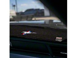 Covercraft Ltd Edition Custom Dash Cover with Ford Blue Oval Logo; Black (23-24 F-350 Super Duty w/ Heads Up Display)