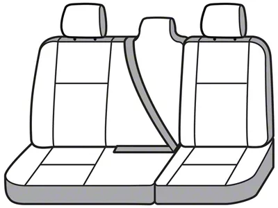 Covercraft Seat Saver Polycotton Custom Second Row Seat Cover; Charcoal (19-25 RAM 1500 Quad Cab w/o Fold-Down Armrest)