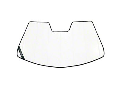 Covercraft UVS100 Heat Shield Premier Series Custom Sunscreen; White (19-24 RAM 1500 w/ 10-Inch Wide Rearview Mirror Sensor)