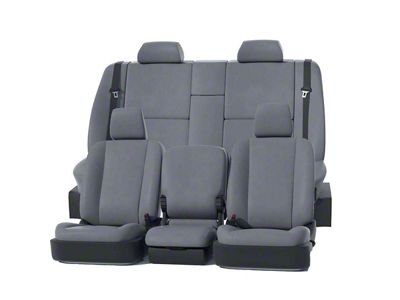 Covercraft Precision Fit Seat Covers Leatherette Custom Front Row Seat Covers; Medium Gray (10-18 RAM 2500 w/ Bench Seat)