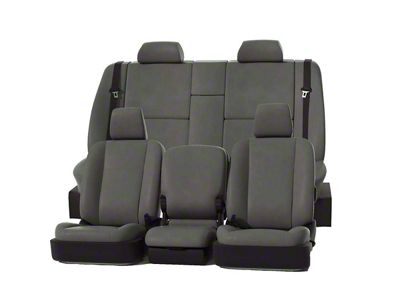 Covercraft Precision Fit Seat Covers Leatherette Custom Front Row Seat Covers; Stone (10-18 RAM 2500 w/ Bench Seat)