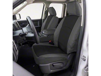 Covercraft Precision Fit Seat Covers Endura Custom Second Row Seat Cover; Black/Charcoal (04-09 RAM 3500 Quad Cab)