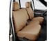 Covercraft Seat Saver Polycotton Custom Front Row Seat Covers; Tan (15-18 F-150 w/ Bench Seat & Center Console w/ a LID)
