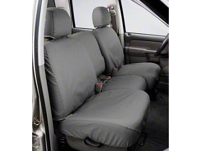 Covercraft Seat Saver Polycotton Custom Second Row Seat Cover; Gray (00-03 F-150 SuperCab w/ 40/60 Split Cushion Seat)