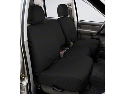 Covercraft Seat Saver Polycotton Custom Front Row Seat Covers; Charcoal (19-24 RAM 2500 w/ Bench Seat)