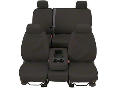 Covercraft Seat Saver Waterproof Polyester Custom Second Row Seat Cover; Gray (2009 RAM 2500 Quad Cab w/ Full Rear Bench Seat)