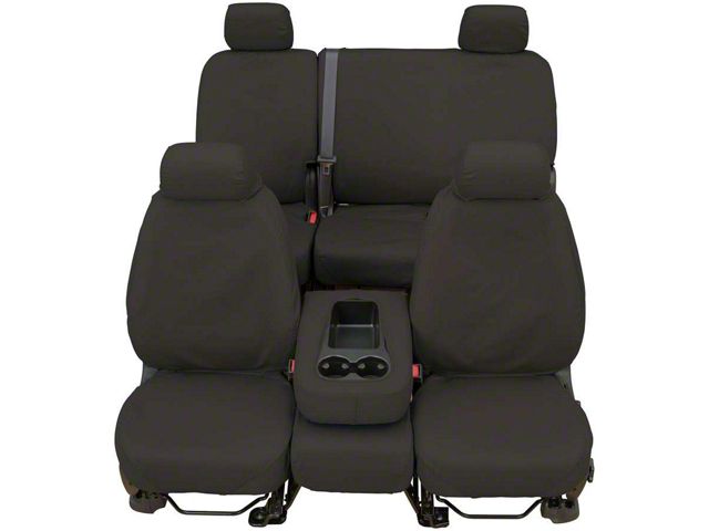 Covercraft Seat Saver Waterproof Polyester Custom Front Row Seat Covers; Gray (06-09 RAM 3500 w/ Bucket Seats)