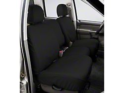 Covercraft Seat Saver Polycotton Custom Second Row Seat Cover; Charcoal (20-25 Silverado 3500 HD Double Cab, Crew Cab w/ 60/40 Split Cushion Bench Seat & w/o Fold-Down Armrest)