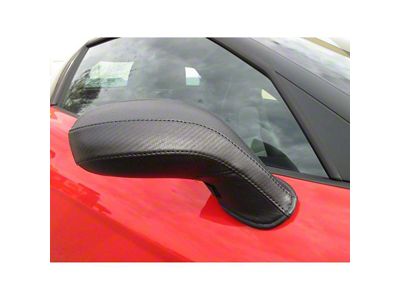 Covercraft Colgan Custom Mirror Bra; Carbon Fiber (99-00 Sierra 1500)