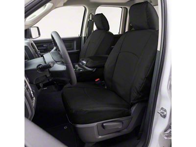 Covercraft Precision Fit Seat Covers Endura Custom Front Row Seat Covers; Black (99-02 Sierra 1500 w/ Bench Seat)