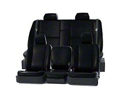 Covercraft Precision Fit Seat Covers Leatherette Custom Second Row Seat Cover; Black (19-25 Sierra 1500 Double Cab)