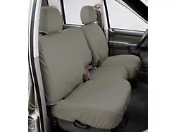 Covercraft Seat Saver Polycotton Custom Front Row Seat Covers; Misty Gray (19-21 Sierra 1500 w/ Bench Seat; 2022 Sierra 1500 Limited w/ Bench Seat)