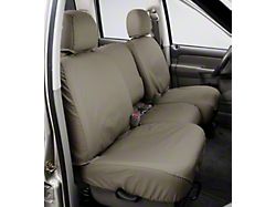 Covercraft Seat Saver Polycotton Custom Front Row Seat Covers; Wet Sand (19-21 Sierra 1500 w/ Bench Seat; 2022 Sierra 1500 Limited w/ Bench Seat)