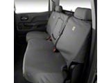 Covercraft SeatSaver Custom Second Row Seat Cover; Carhartt Gravel (19-25 Sierra 1500 Crew Cab w/o Fold-Down Armrest)