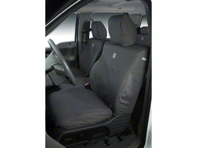 Covercraft SeatSaver Custom Front Seat Covers; Carhartt Gravel (03-06 Sierra 1500 w/ Bucket Seats)