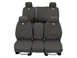 Covercraft SeatSaver Custom Second Row Seat Cover; Carhartt Gravel (20-25 Sierra 2500 HD Crew Cab w/ Fold-Down Armrest)