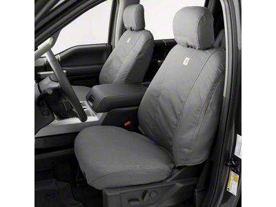 Covercraft SeatSaver Custom Front Seat Covers; Carhartt Gravel (19-24 Silverado 1500 w/ Front Bucket Seats)