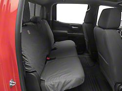 Covercraft SeatSaver Custom Second Row Seat Cover; Carhartt Gravel (19-24 Silverado 1500 Crew Cab w/o Fold-Down Armrest)