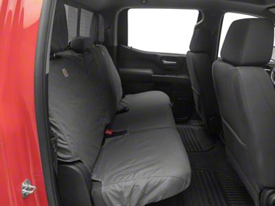 Covercraft SeatSaver Custom Second Row Seat Cover; Carhartt Gravel (19-25 Silverado 1500 Crew Cab w/o Fold-Down Armrest)