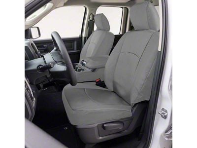Covercraft Precision Fit Seat Covers Endura Custom Front Row Seat Covers; Silver (16-19 Silverado 2500 HD w/ Bucket Seats)