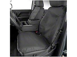 Covercraft Seat Saver Polycotton Custom Front Row Seat Covers; Gray (17-19 Silverado 2500 HD w/ Bucket Seats)