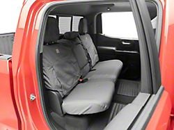 Covercraft SeatSaver Custom Second Row Seat Cover; Carhartt Gravel (20-24 Silverado 2500 HD Crew Cab w/ Fold-Down Armrest)