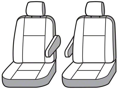 Covercraft Seat Saver Polycotton Custom Second Row Seat Cover; Gray (11-14 Tahoe w/ 2nd Row Bucket Seats)