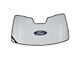 Covercraft UVS100 Heat Shield Premier Series Custom Sunscreen with Blue Ford Oval Logo; White (23-24 F-250 Super Duty)