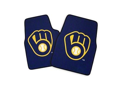 Coverking Printed Floor Mats with Milwaukee Brewers Logo (Universal; Some Adaptation May Be Required)